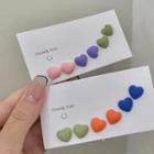 3 Pair Set: Heart Acrylic Earring