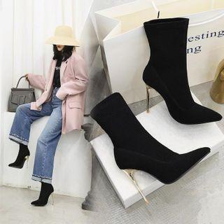 Pointed Stiletto Short Boots