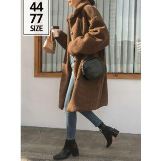 Loose-fit Faux-shearling Coat