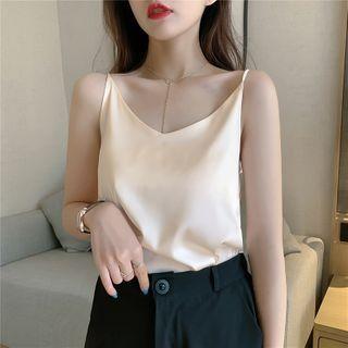 Spaghetti Strap V-neck Top / Set