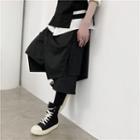 Drawstring Asymmetrical Shorts