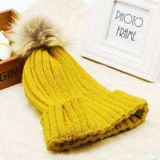 Bobble Ribbed Beanie