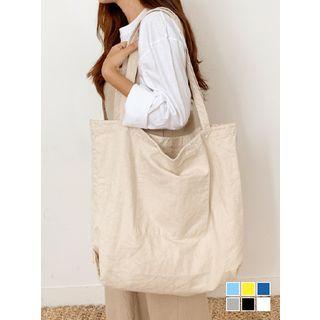 Colored Washed Large Shopper Bag