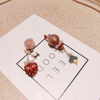 Non-matching Rabbit Dangle Earring 1 Pair - 01 - As Shown In Figure - One Size