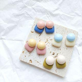 Two-tone Geometric Acrylic Earring