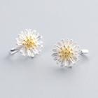 925 Sterling Silver Flower Cuff Earring