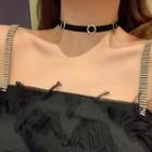 Flannel Choker Black - One Size