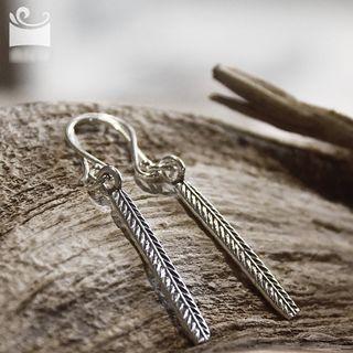 Wheat Sterling Silver Earring