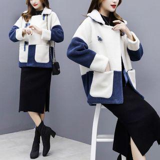 Buckle-front Fleece Jacket