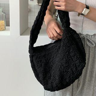 Embossed Fabric Armpit Bag