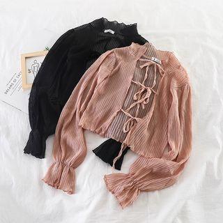 Long-sleeve Chiffon Cardigan