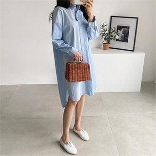 Multi-stripe Shirtdress