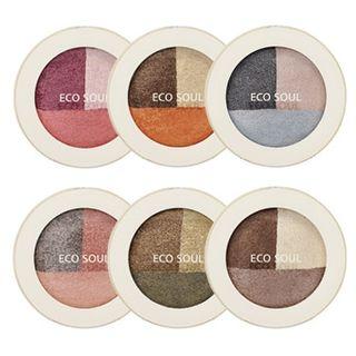 The Saem - Eco Soul Triple Dome Shadow #kh01 Gold Khaki
