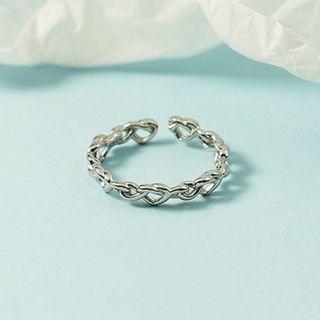 Heart Alloy Open Ring Ring - Silver - One Size