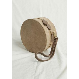 Faux-suede Tambourine Cross Bag