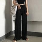 Cropped Camisole Top / High-waist Wide-leg Pants