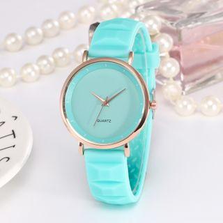 Numberless Silicone Strap Watch