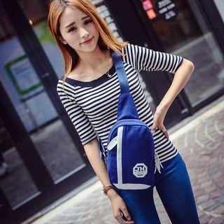 Print Canvas Sling Bag