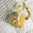 Rabbit-detailed Canvas Crossbody Bag