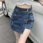 Denim Pencil Skorts