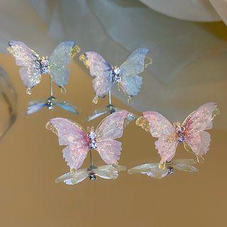 Butterfly Rhinestone Acrylic Earring