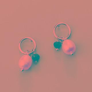 925 Sterling Silver Faux Pearl Drop Earring Silver - One Size