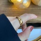 Layered Ring 1 Pc - Gold - One Size