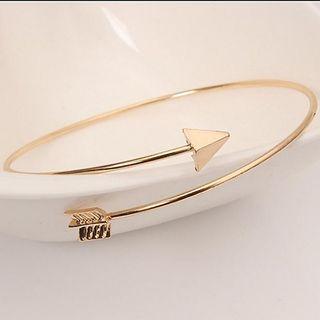 Alloy Arrow Open Bangle