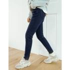 Plus Size Fleece-lined Slim-fit Jeans