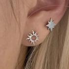 Stainless Steel Sun & Star Earring