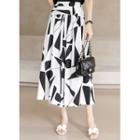 Shirred Patterned Culottes
