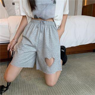 Heart Cut-out Shorts