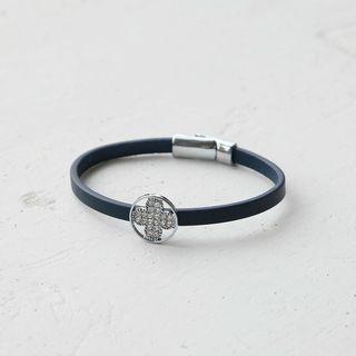 Four-leaf Clover Genuine Leather Bracelet