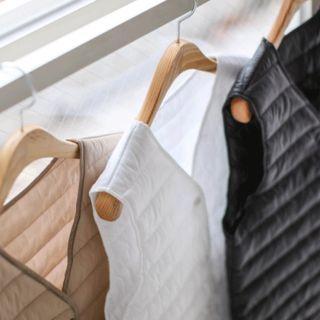 V-neck Snap-button Padded Vest