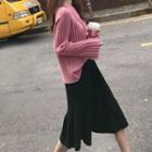 Set: Sweater + A-line Midi Skirt