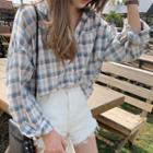 Plaid Shirt Ash Shown In Figure - One Size