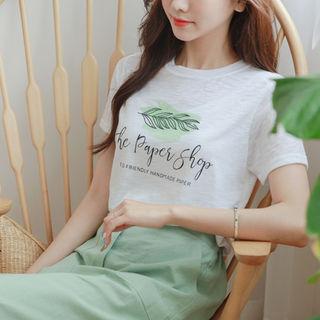 M Lange Letter Print T-shirt