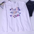 Short-sleeve Fish Sequined T-shirt