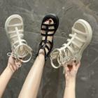 Platform Lace Up Gladiator Sandals