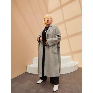 Handmade Open-front Loose-fit Long Coat