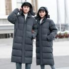Couple Matching Hooded Padded Long Coat (various Designs)