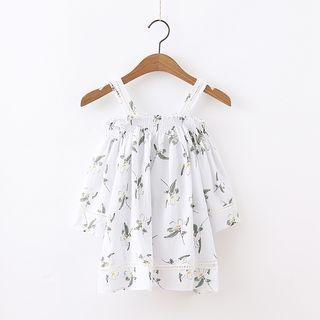 Floral Off Shoulder Short-sleeve Blouse