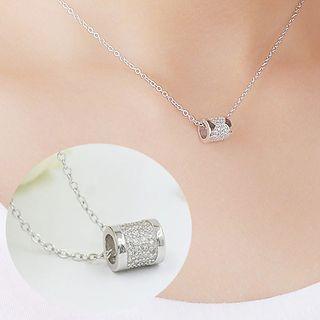 Cz Necklace Silver - One Size