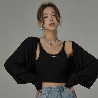 [nice To Meet Chuu] Bishop-sleeve Open Bolero