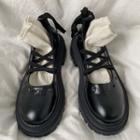 Strappy Perforated Mary Jane Shoes