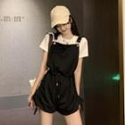 Drawstring Plain Jumper Short