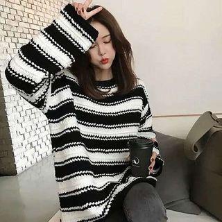 Stripe Loose-fit Sweater