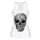 Skull-print Tank Top Bx122 - One Size