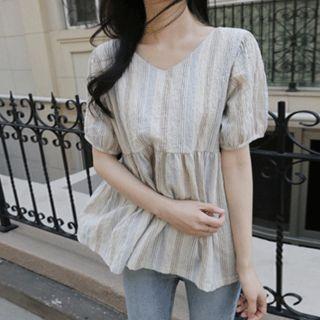 Stripe A-line Top