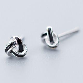 925 Sterling Silver Knot Ear Stud